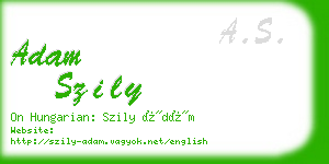 adam szily business card